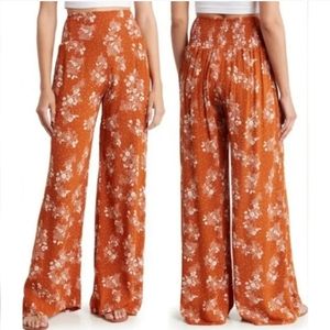 NEW Floral Wide-Leg Pants